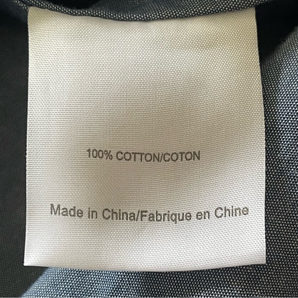 Tory Burch Embroidered Chambray Sleeveless Shift Dress Indigo Chambray Ivory, S - Picture 9 of 11